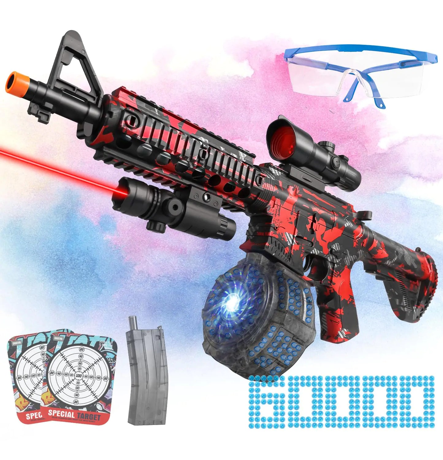 Dual Mode Gel blaster with Targets