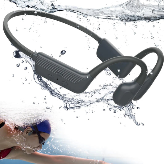 MONODEAL Swimming Headphones-IP68 Waterproof Headphones for SwimmingOpen Ear Bluetooth 5.4 Swimming Headphones Underwater with 32GB Memory CardSports Headphones for SwimmingRunning